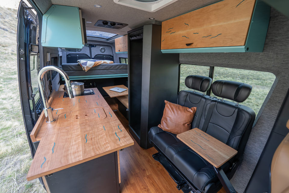 2026 Off Highway Van Davey Jackson 170 Offroad Off-Grid Mercedes Benz Sprinter Camper Van Interior