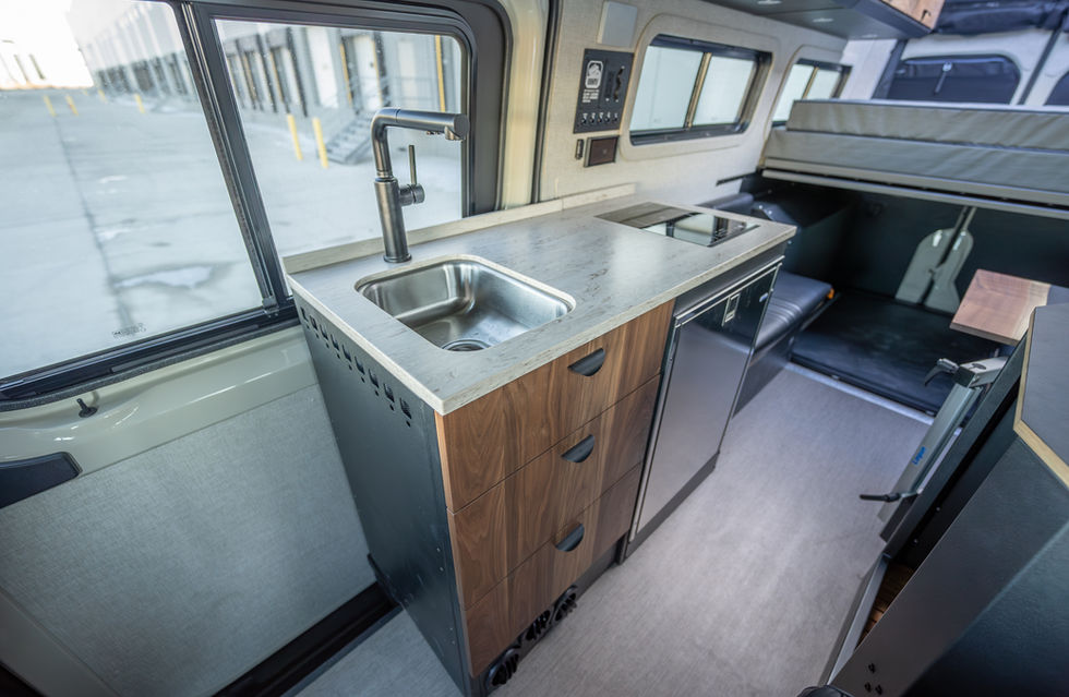 Davey Jackson 170 Offroad Camper Van Galley Kitchen by Off Highway Van