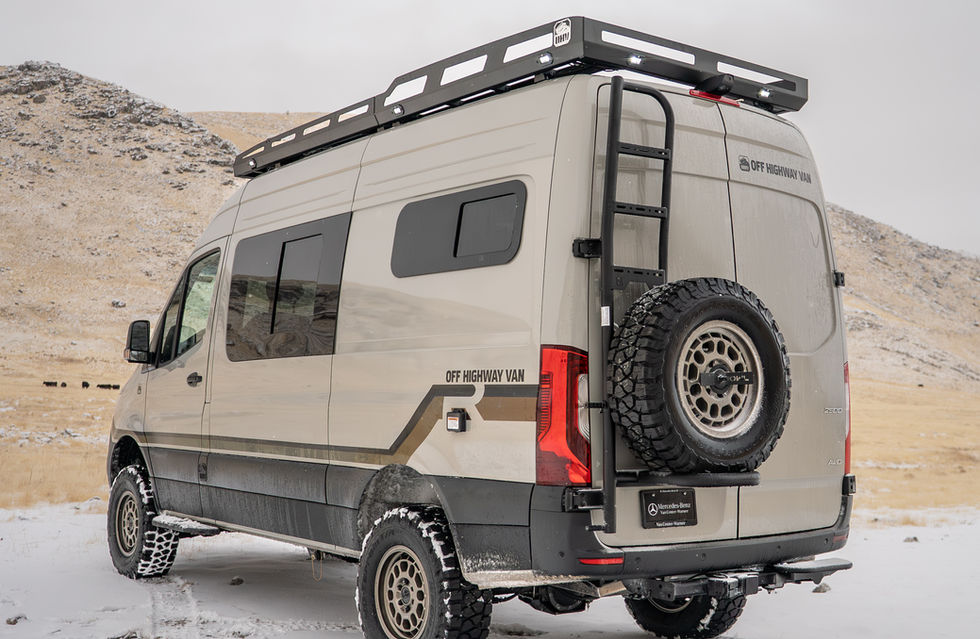 Davey Jackson 144 Pro-XR Camper Van With OWL Outdoors Ladder Tire Carrier