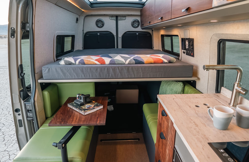 2026 Off Highway Van Sundance Kid 144 Pro Luxury Offroad Off-Grid Mercedes Benz Sprinter Camper Van Interior