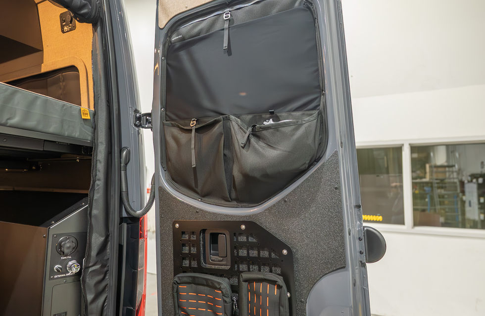 Davey Jackson 170 Pro-X Offroad Camper Van Rear Door Storage Solutions