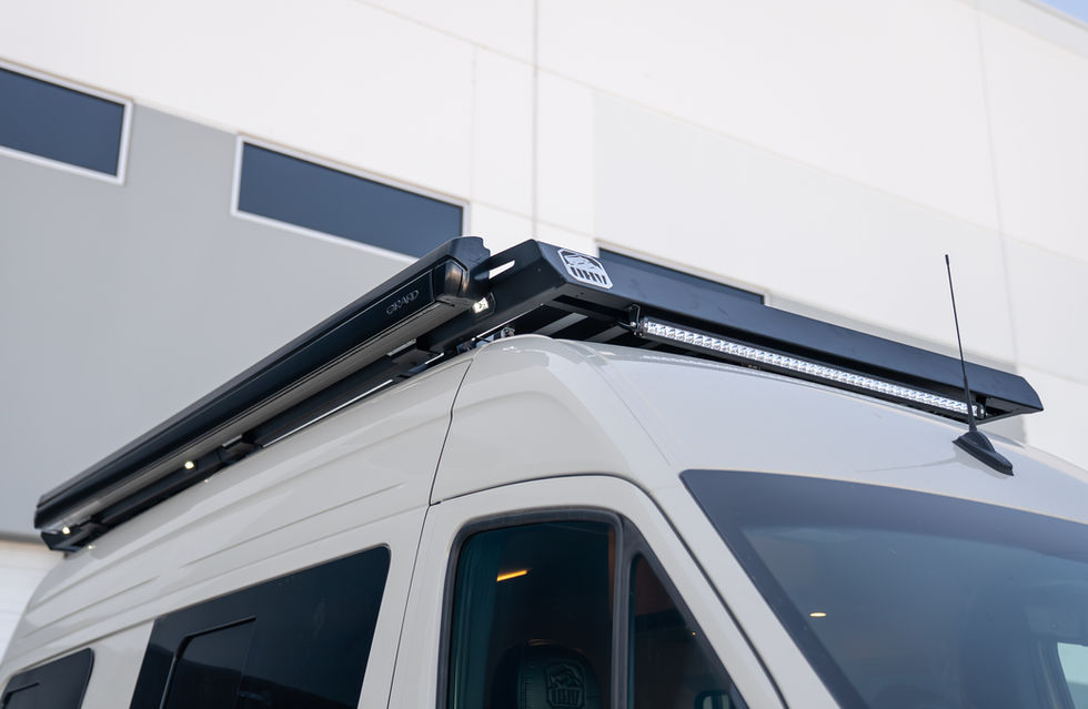 2025 Off Highway Van Davey Jackson 144 Pro X Mercedes Sprinter Camper Van With Dark Star Offroad Roof Rack and Girard Awning