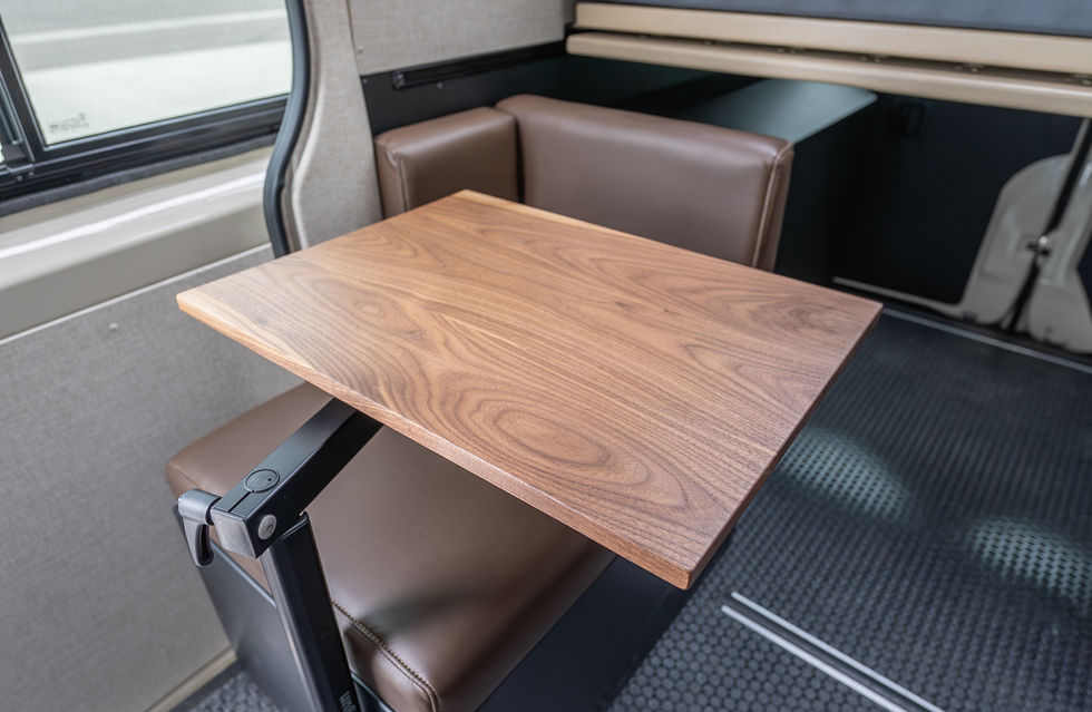 Sundance Kid 144 Pro Offroad Camper Van Cafe Seating + Lagun Cafe Table