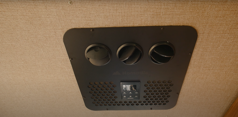 48V Nomadic Innovations A/C System in a 2025 Davey Jackson 144 Pro-X Camper Van by Off Highway Van