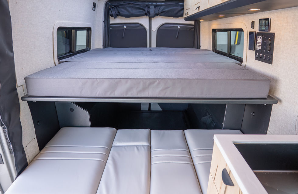 2026 Off Highway Van Sundance Kid 144 Pro Luxury Offroad Off-Grid Mercedes Benz Sprinter Camper Van Interior