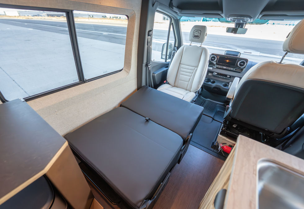 2025 Off Highway Van Davey Jackson 144 Pro Offroad Off-Grid Mercedes Sprinter Camper Van With Mod Pod Seat in Bed Mode