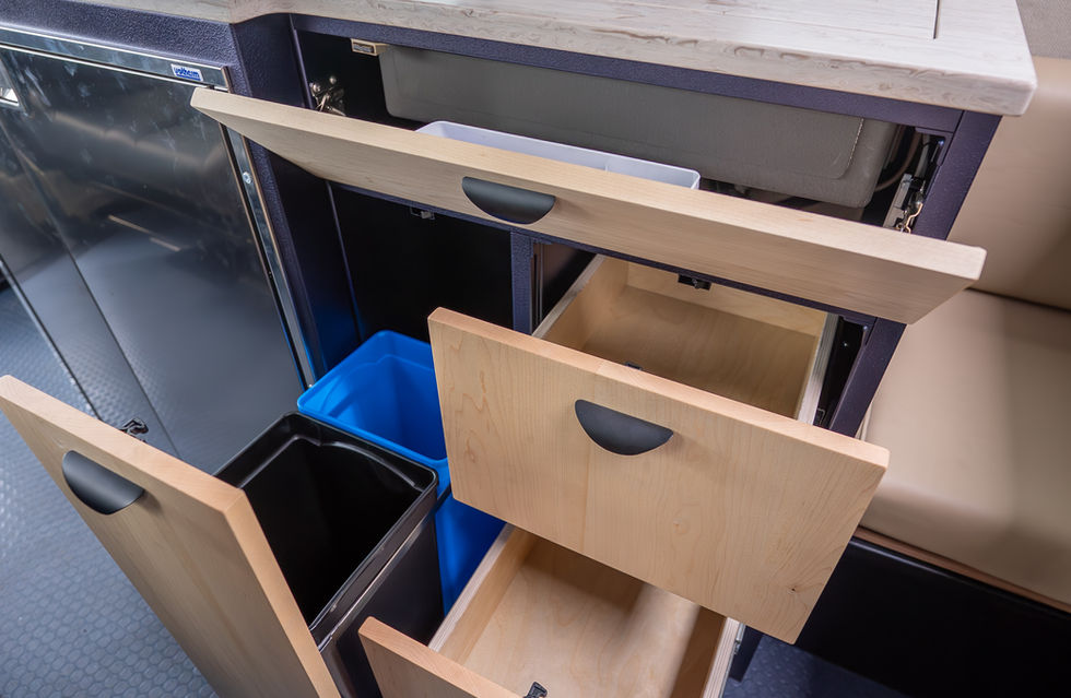 Davey Jackson 170 Pro Camper Van Galley Kitchen Drawers