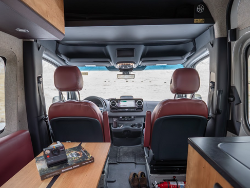 Off Highway Van Over-Driver Camper Van Storage Shelf