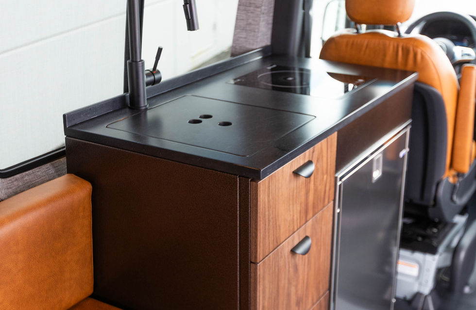 2026 Sundance Kid 144 Pro Off Road Camper Van Kitchen Designed by Off Highway Van 