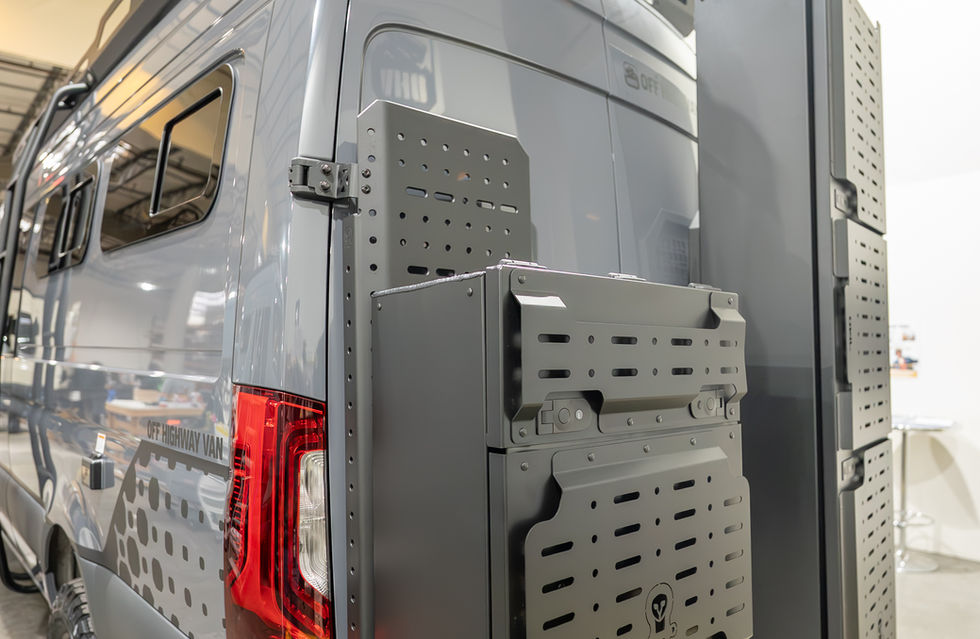 Davey Jackson 170 Pro-X Offroad Off Grid Adventure Camper Van With OWL Alpine Ski Box and OWL Monster Box