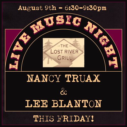 Live Music with Nancy Truax and Lee Blanton 6:30-9:30pm