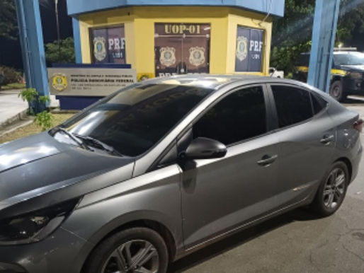 PRF recupera veículo com registro de apropriação indébita na BR-135, em São Luís (MA)
