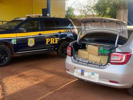 PRF apreende 378 Kg de maconha em Rio Brilhante (MS)