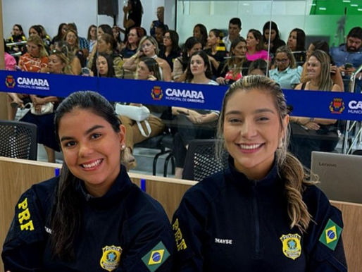 PRF debate trânsito seguro para mulheres em sessão especial na Câmara Municipal de Cabedelo-PB