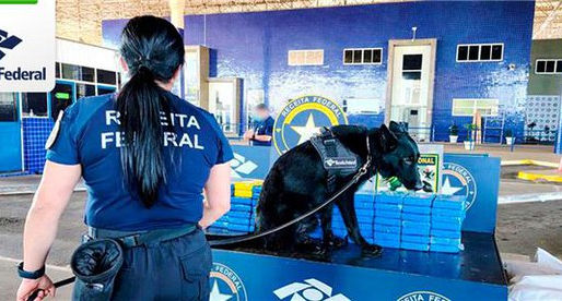 Operação conjunta entre Receita Federal e Força Nacional encontra 85,2 kg de cocaína na Ponte Internacional da Amizade