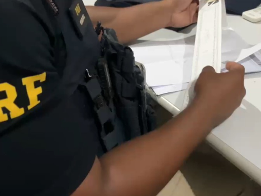 PRF flagra dois caminhoneiros descumprindo a Lei do Descanso, e portando “rebites”, no Maranhão