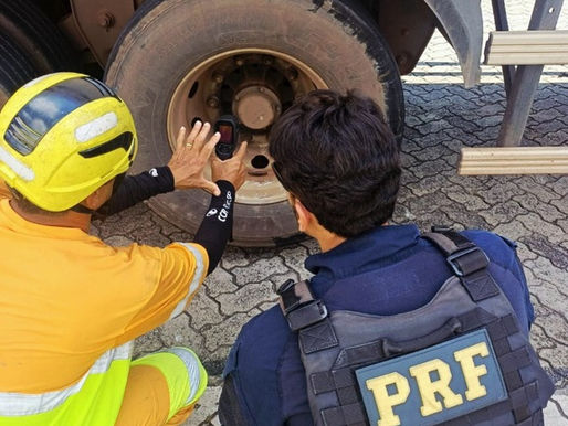 PRF em São Paulo utiliza câmera térmica para fiscalizar sistema de freios de veículos de carga