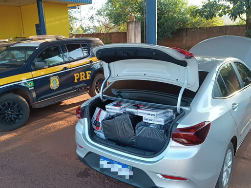 PRF apreende mercadorias estrangeiras em Rio Brilhante (MS)