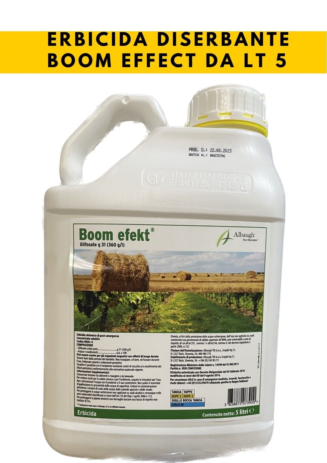 Erbicida Diserbante Boom Effect Da Lt 5 (generico Roundup Glifosate)
