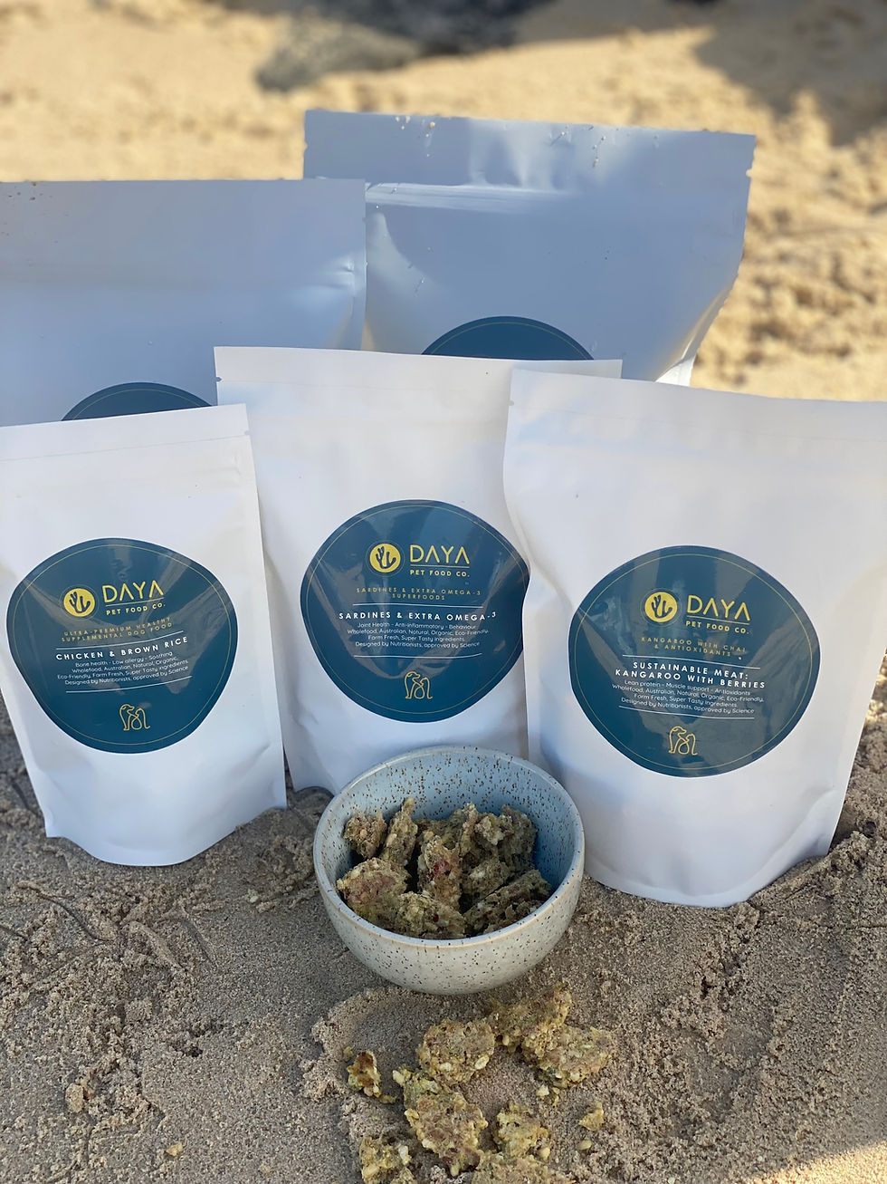DAYA Pet Food Co. hypo-allergenic, single protein, high fibre foods that can help itchy skin.