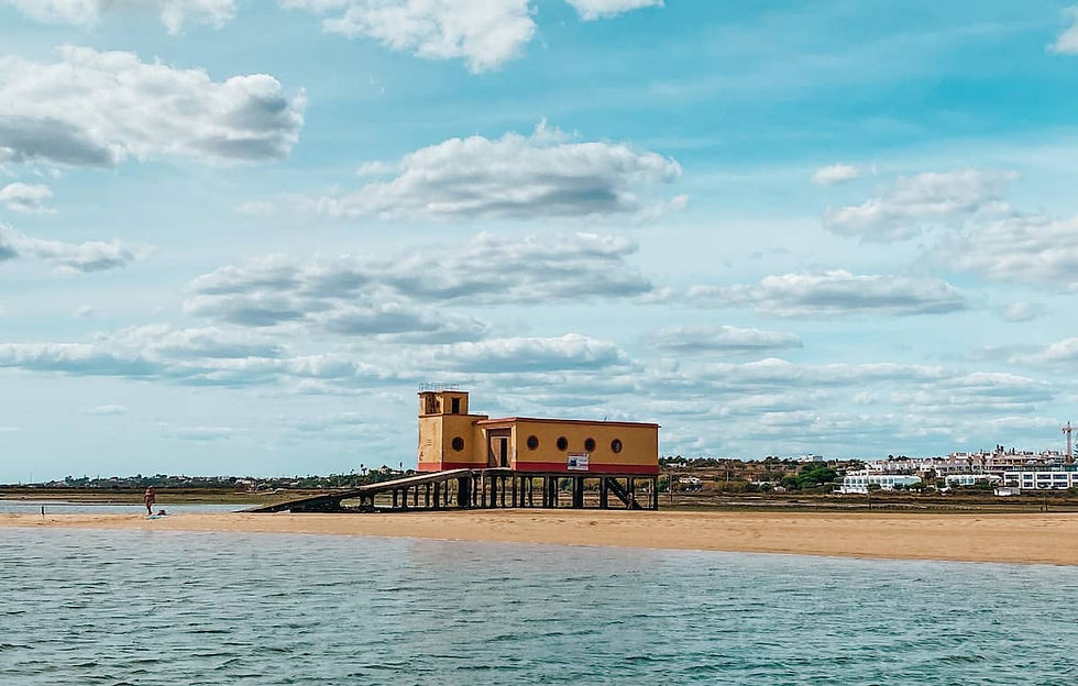 A life saving station in Fuseta Portugal
