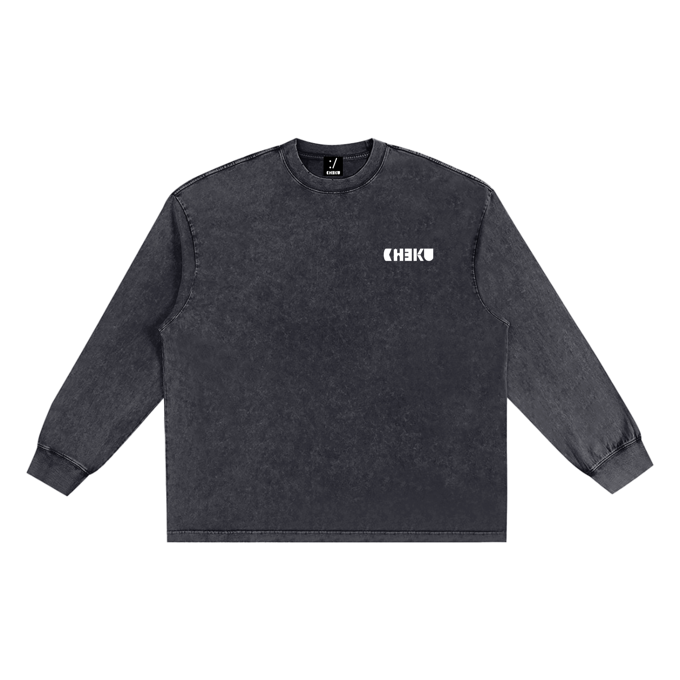 Long Sleeves Snow Washed T-Shirt