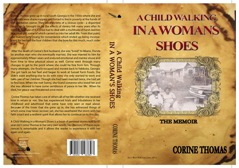 IN A WOMANS SHOES - front and back