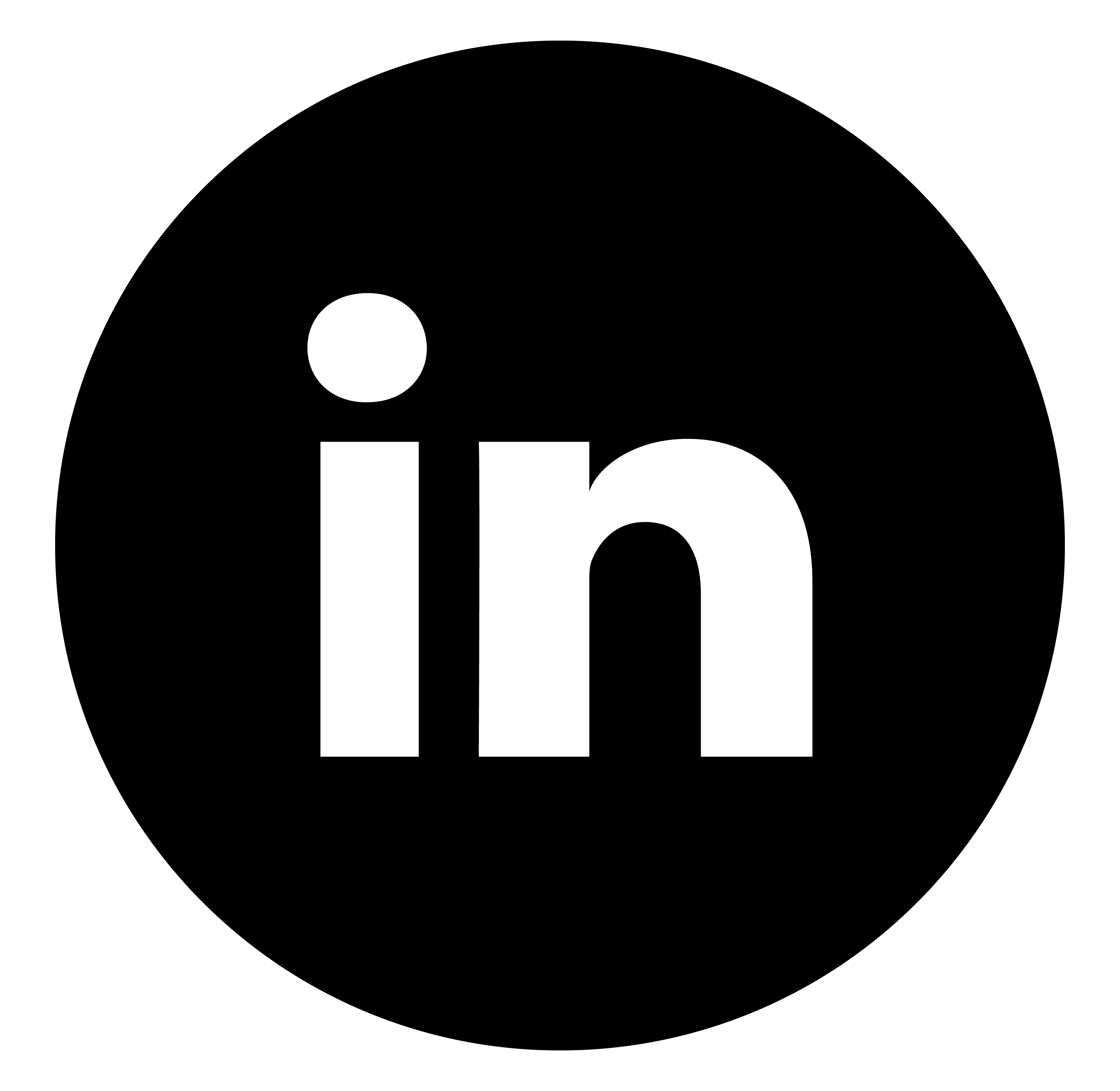 linkedin icon black