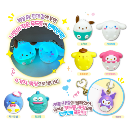縮圖：Sanrio 卡通人物發光公仔匙扣 (盲抽/隨機)