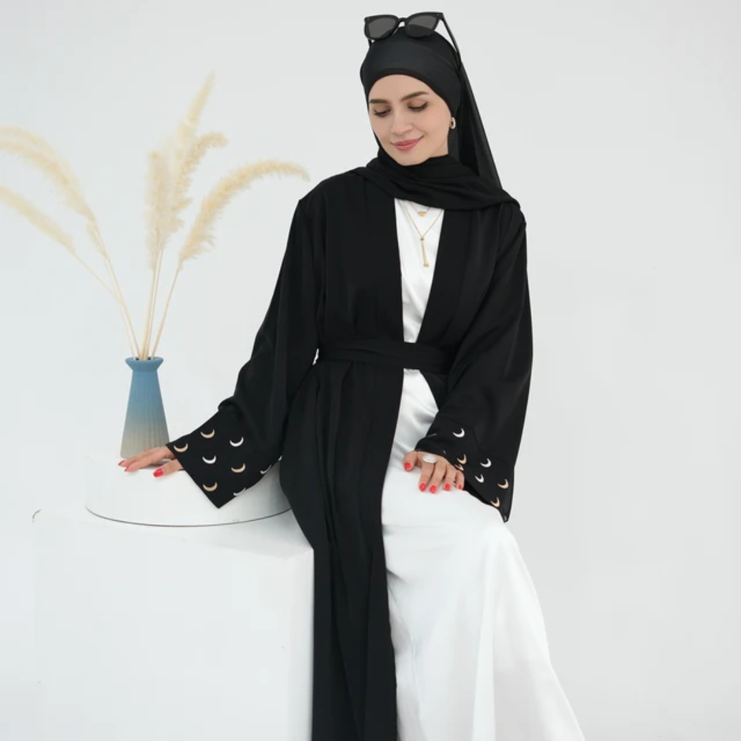 Elegant Open Abaya