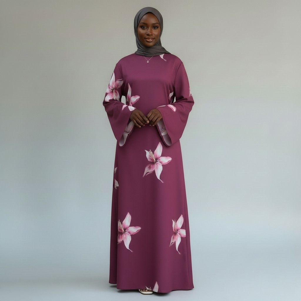 Bloom Maxi Dress with lightweight easy-care drape