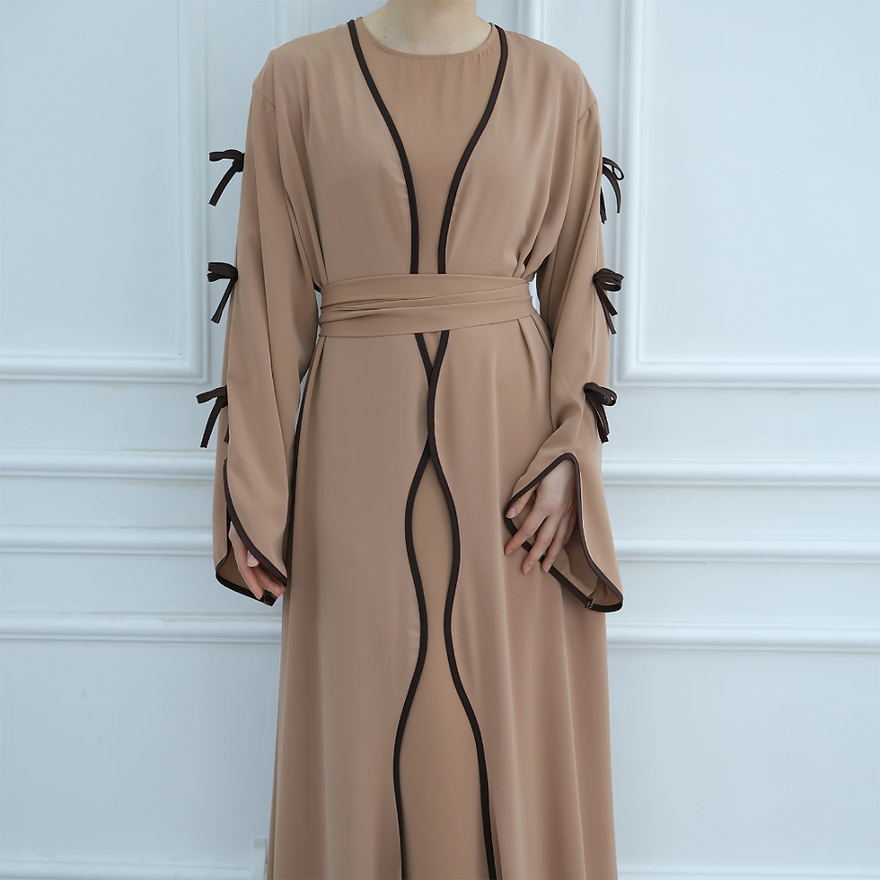 Thumbnail: Luxe Bow Abaya Set