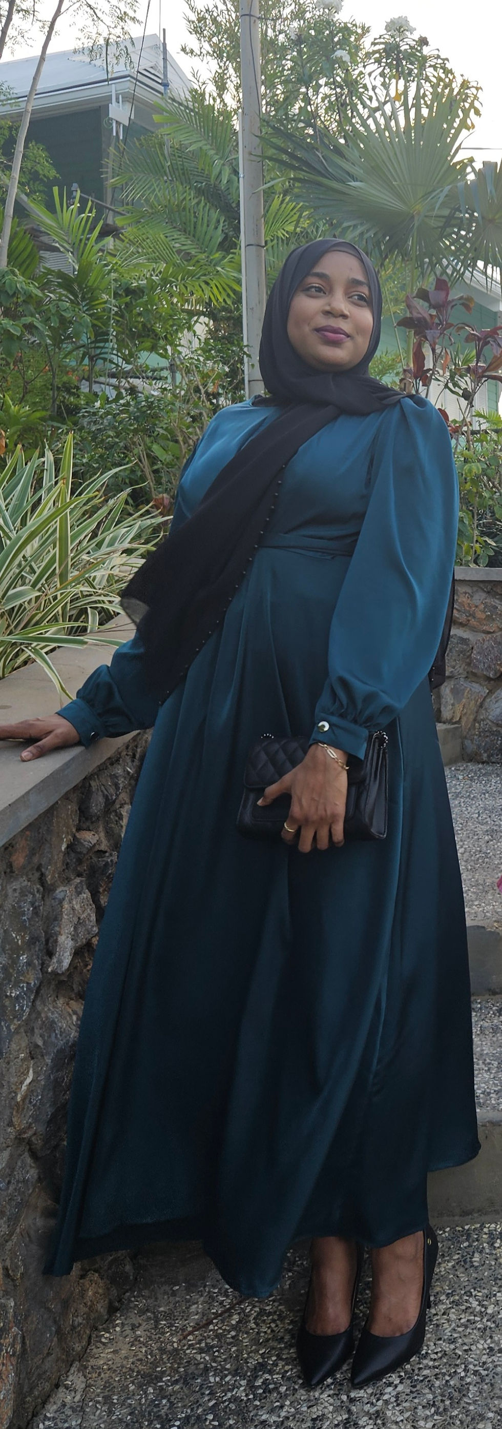 Elegant Satin Evening Dress