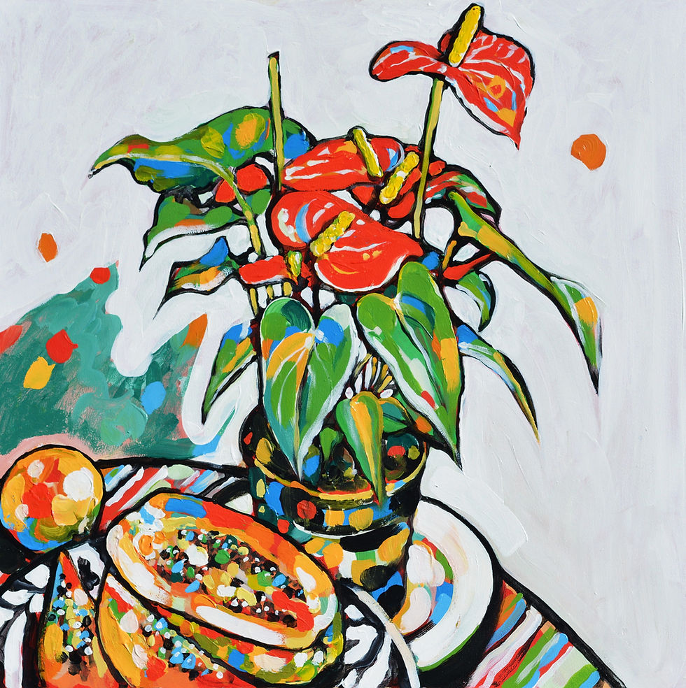 Acrylic on board. 2025.