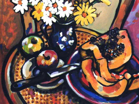 "Still life with papaya" (Post 11)
