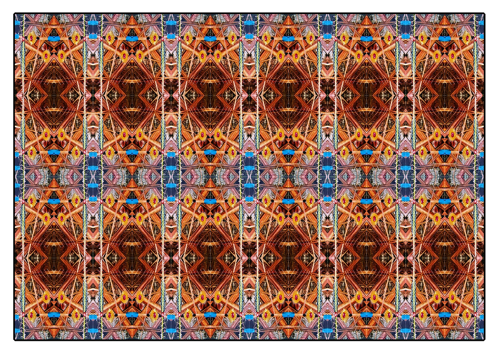 An example of a pattern I made using one of my abstract works.