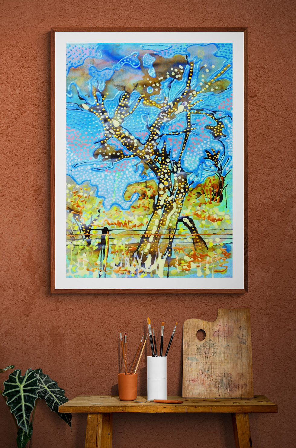 Imagine Caramel nicely framed.