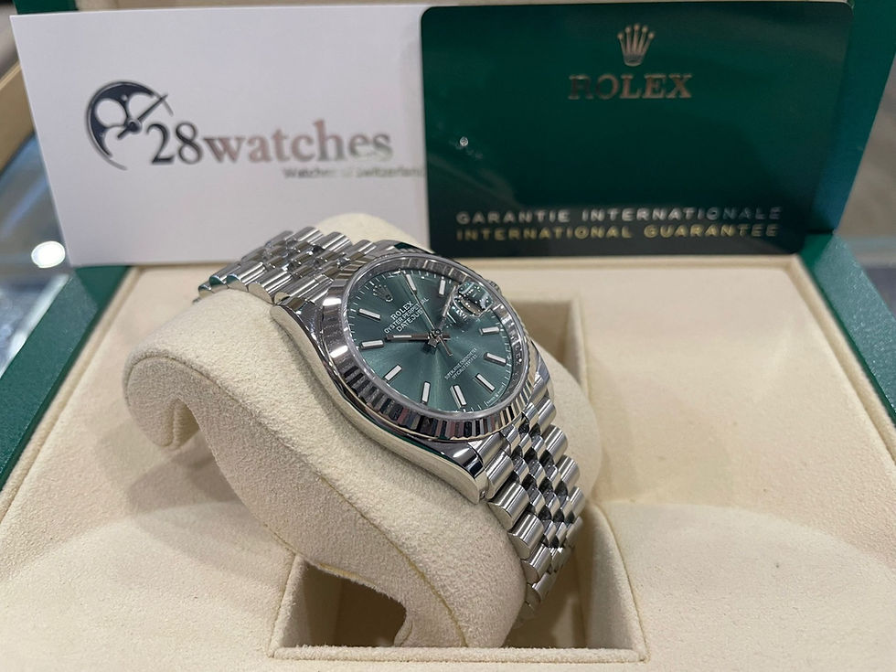 Thumbnail: Pre-Owned Rolex Datejust  126234 Green Jub - Tsim Sha Tsui branch