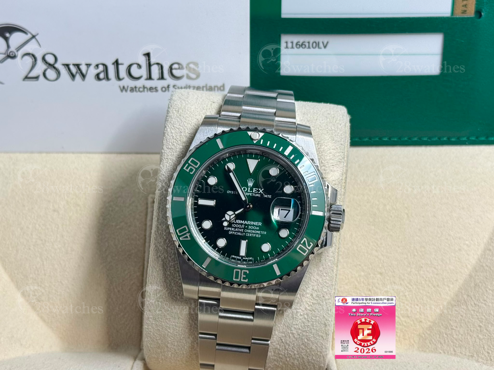 Pre-owned Rolex  Submariner Date 116610LV - Causeway Bay branch