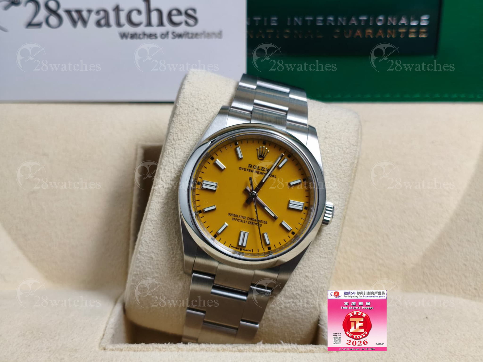Pre-owned Rolex Oyster Perpetual 126000 yellow - Causeway Bay branch