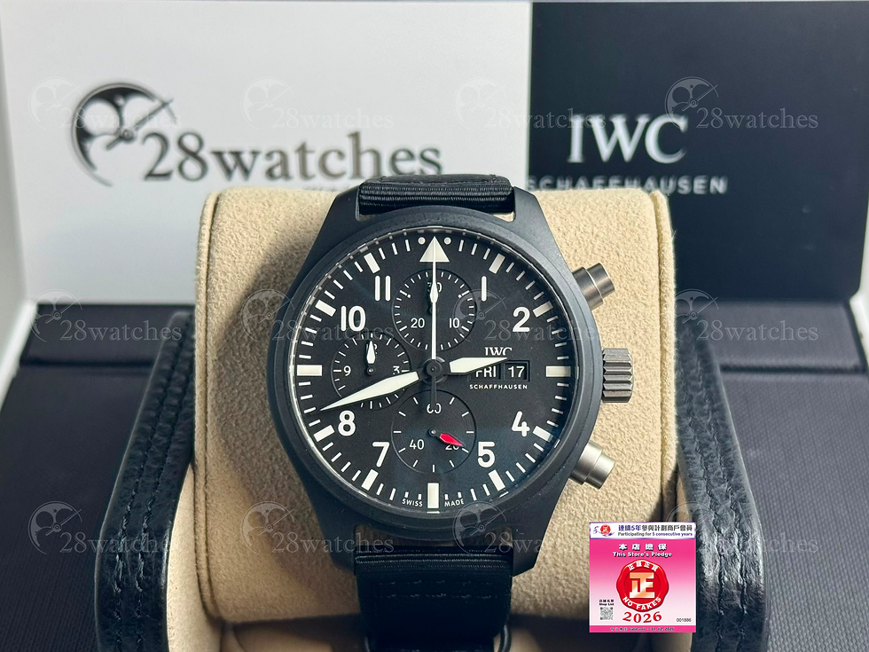 Thumbnail: Pre-owned IWC Pilot Chronograph Top Gun IW389101 - Causeway Bay branch