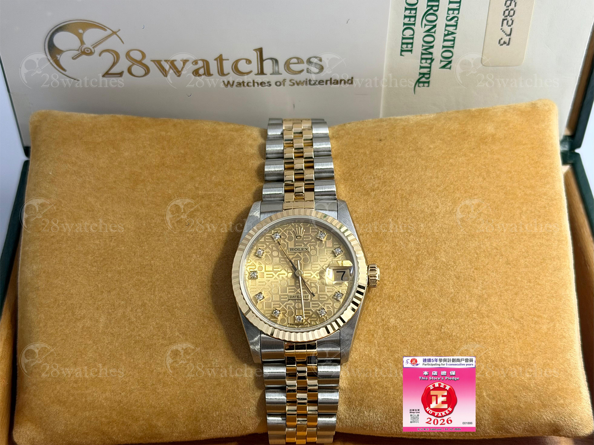 Pre-owned Rolex Datejust 68273J - Causeway Bay branch