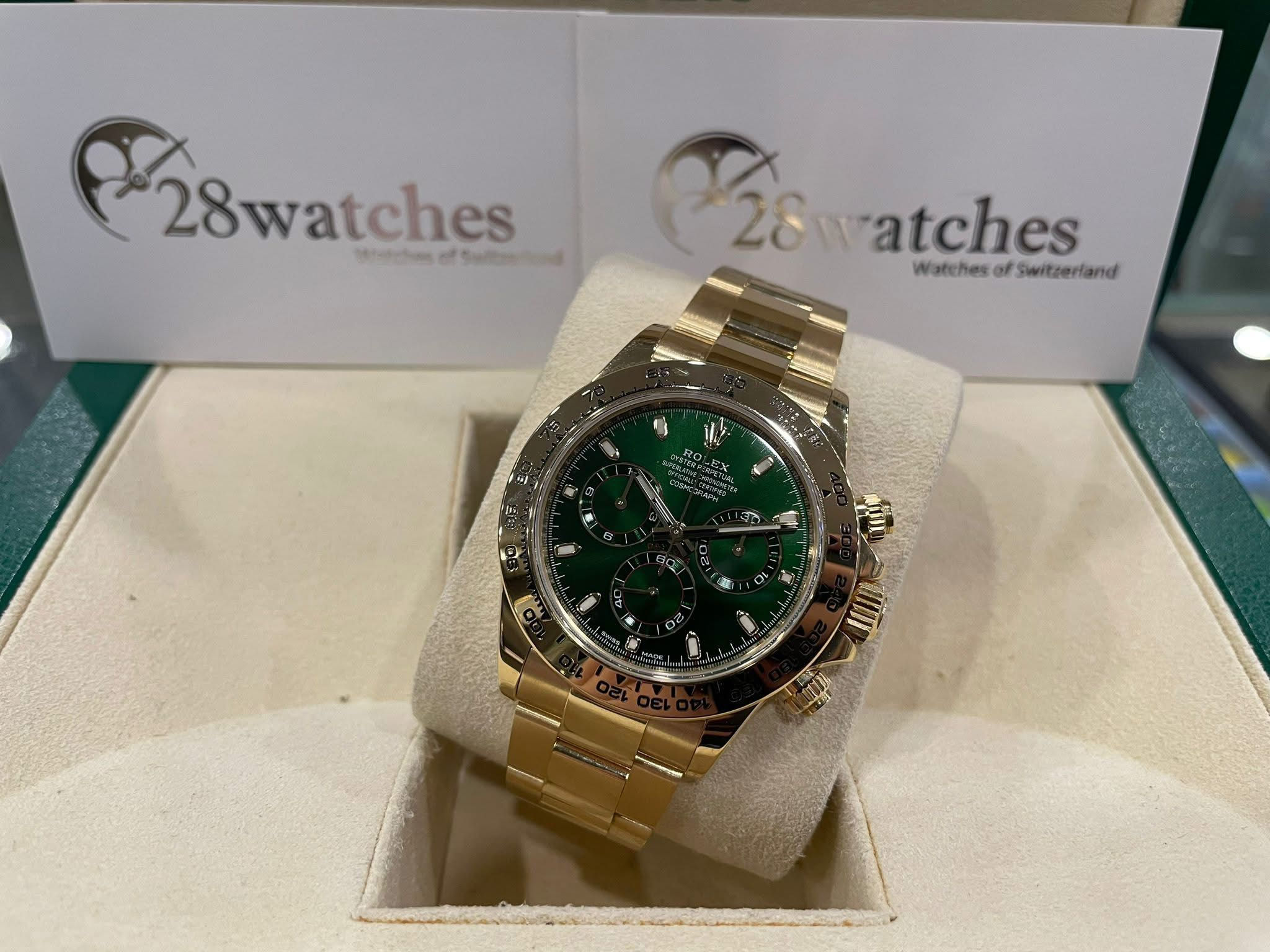 Pre-Owned Rolex Daytona 116508 GREEN - Tsim Sha Tsui branch