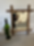 Faux bamboo mirror 