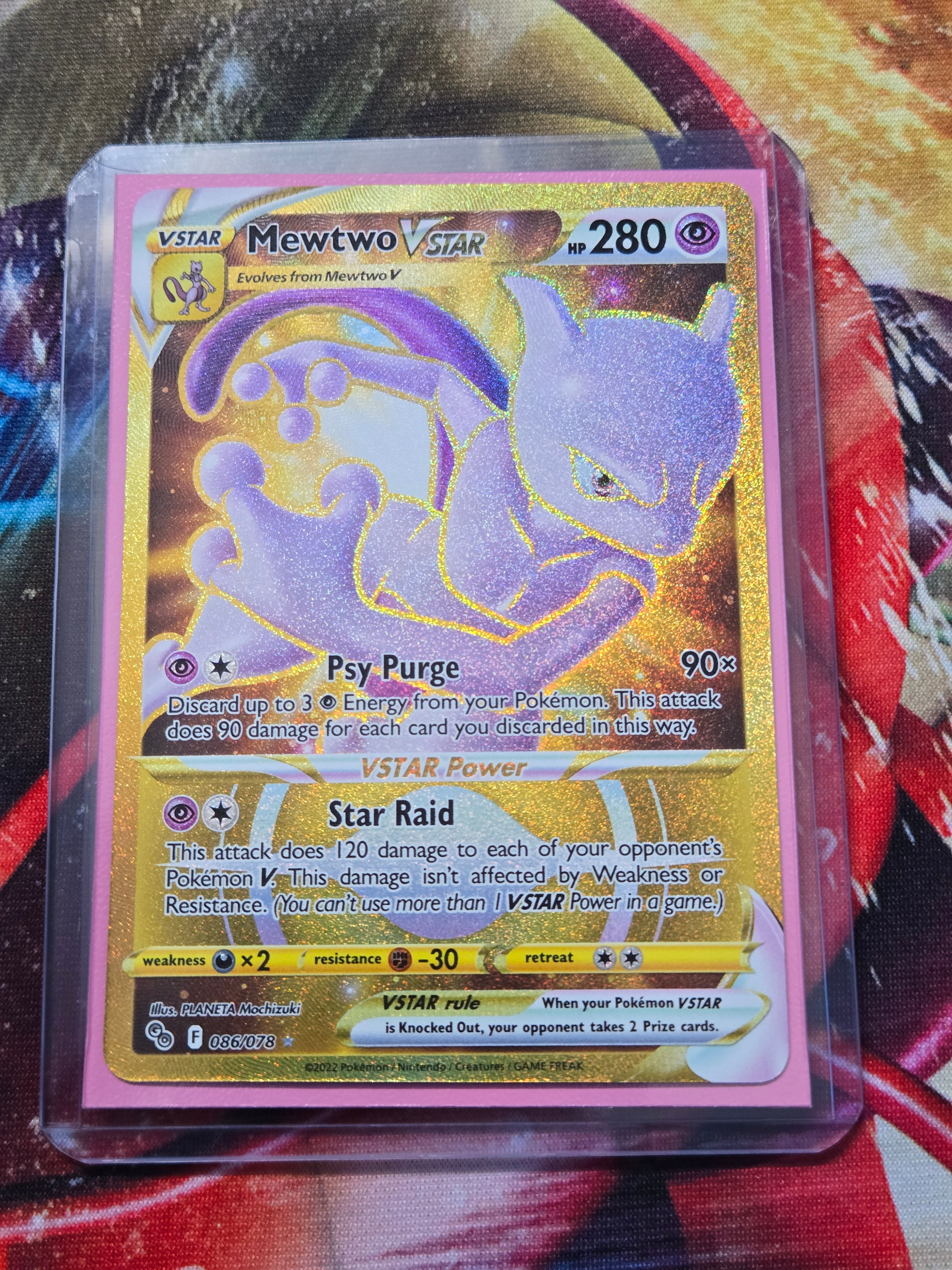 Mewtwo VSTAR 086/078 (NM) Sword&Shield;Pokémon Go