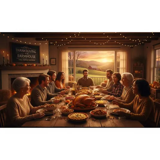 Thanksgiving at the Farmhouse: Cherishing Family, Tradition, and Togetherness