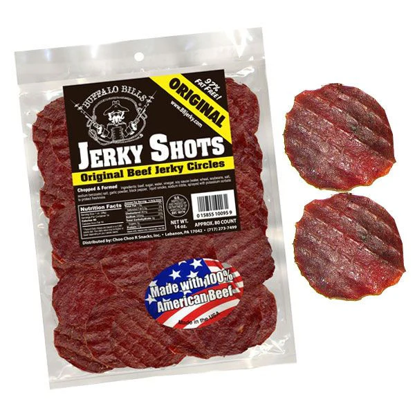 Buffalo Bills Jerky Shots Original 80 Count | Snack King