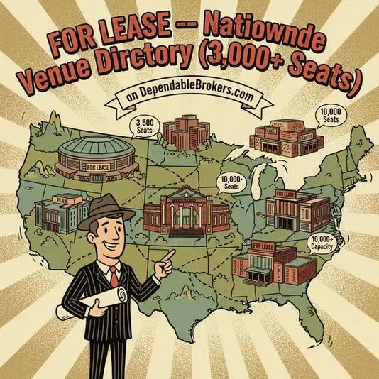 Large Venue Directory (3,000+ Seats) | List Today |Call 314-580-3455