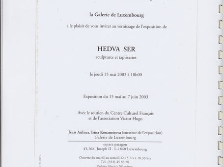 Exposition Galerie de Luxembourg