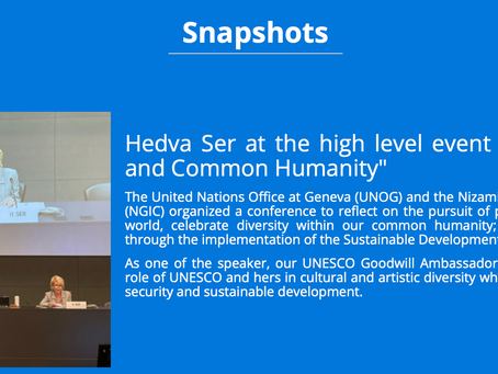 Article de l'UNESCO sur la Conférence "Paix, diversité et humanité commune", Nations-Unies de Genève